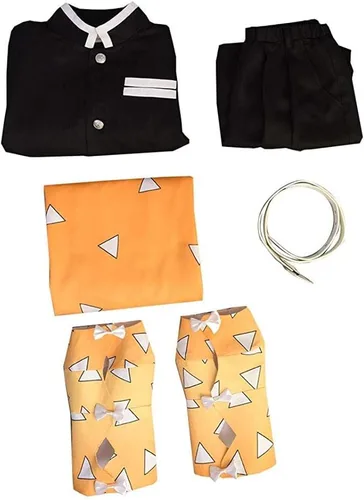 Vista 8 de Cosplay Life Demon Killer Vanquisher - Conjunto completo de disfraz de anime kimono cárdigan, traje de Halloween para adultos unisex