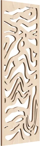 Vista 137 de 9 3/8"W x 24 3/8"H x 1/4"T Northfield Decorativos Paneles de Pared de Madera Calado, Abedul