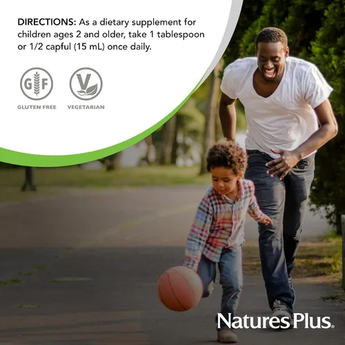 Vista 6 de NaturesPlus Animal Parade - Multivitamínico líquido para niños, sabor a bayas tropicales, 8 onzas líquidas, suplemento alimenticio integral