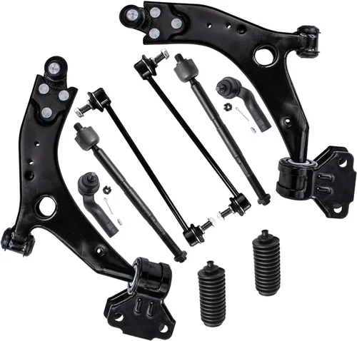 Vista 76 de Detroit Axle - Kit de suspensión delantera de 10 piezas para Jeep 2002-2004