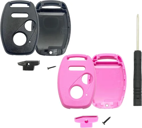 Vista 9 de Horande Funda de llave de repuesto sin corte para Honda Civic 2008-2013 CR-V Accord Pilot Fit Odyssey Ridgeline CR-Z Funda de llave sin llave Negro