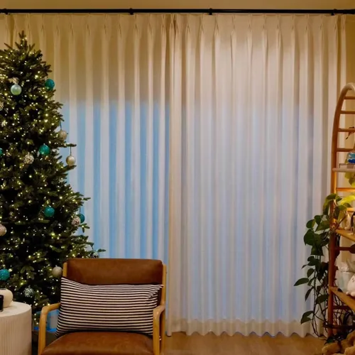 Vista 5 de LUSTROWIN Cortina de lino personalizada plisada para oscurecer la habitación, cortinas opacas para sala de estar, dormitorio, comedor, ventana #01