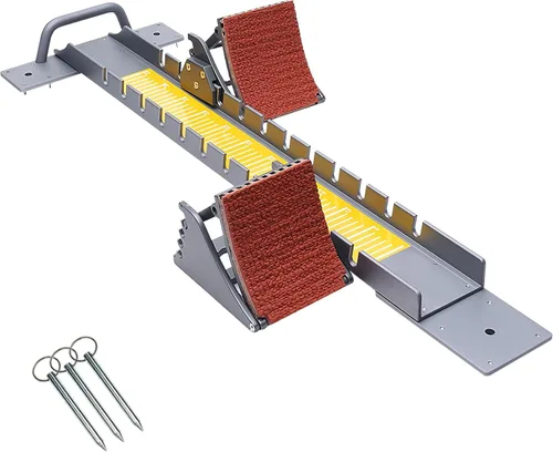 Vista 9 de 35in High-Level Starting Blocks Aircraft Grade Aluminum Running Track Blocks Waterproof and Rustproof Adjustable Pedals for Track and Field