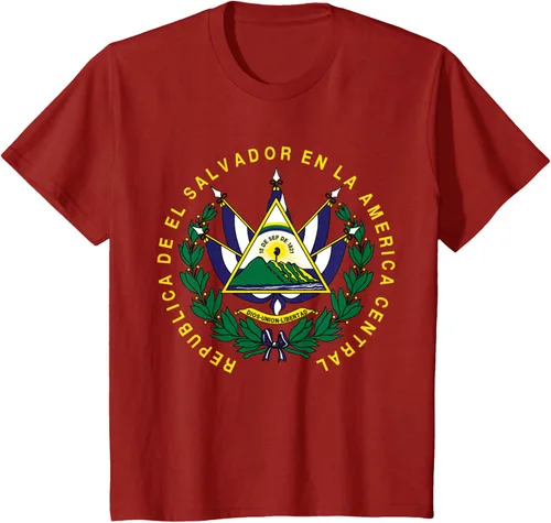 Vista 53 de amdesco Salvador Camisa, salvadoran Escudo de armas playera, mujer L, Blanco