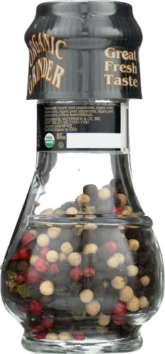 Vista 4 de Drogheria & Alimentari, Molino de granos de pimienta orgánico 4 estaciones, 1.23 oz (paquete de 4)