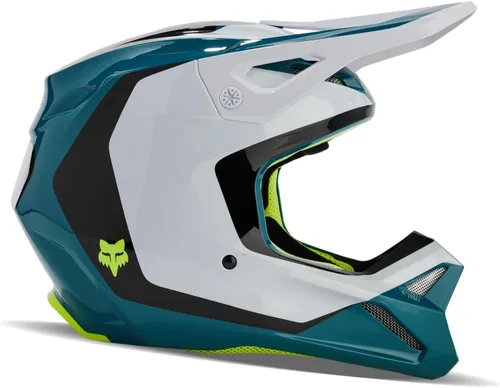 Vista 2 de Fox Racing Casco unisex para motocross V1, azul Maui, XXL