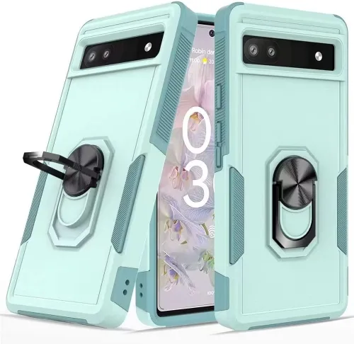 Vista 12 de Funda para Google Pixel 6A, Pixel 6A resistente a prueba de golpes, cubierta protectora de cuerpo completo [doble capa]