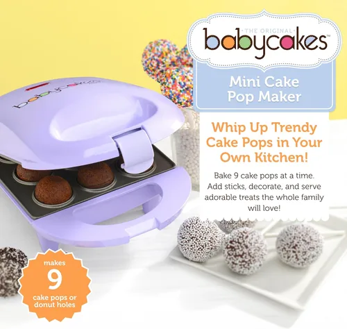 Vista 2 de Máquina para preparar Cake Pop Babycakes, Lila