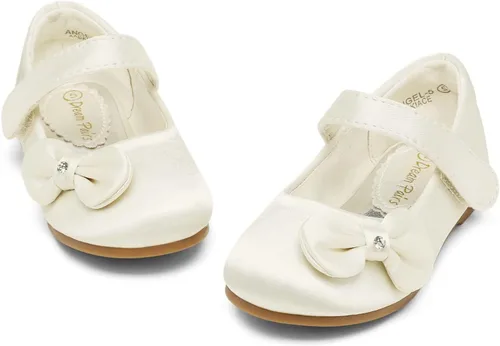 Vista 8 de DREAM PAIRS Zapatos de vestir Mary Jane para niñas pequeñas, uniformes escolares para niñas, zapatos de bailarina con lazo
