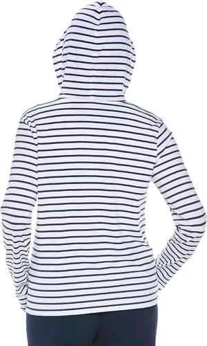 Vista 2 de Sudadera con capucha para la costa, de Coolibar, para mujer, UPF 50+, protege del sol