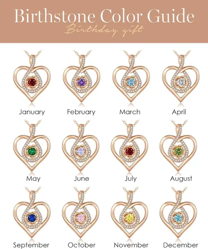Vista 6 de CDE Collares de oro rosa para mujer, collar con colgante de corazón infinito de flor de rosa, plata de ley 925, aniversario, cumpleaños, Navidad