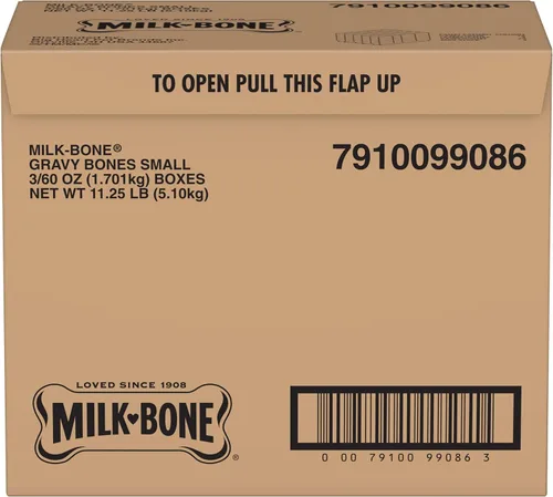 Vista 8 de Milk-Bone Gravybones Galletas para perro, pequeño/mediano, 19 onzas (paquete de 12), perros pequeños