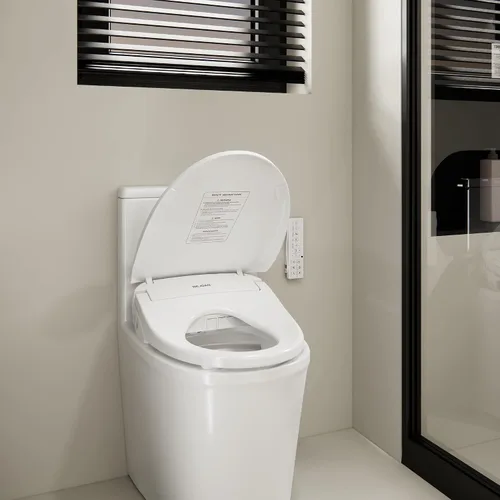 Vista 9 de X1 Asiento de Bidé Eléctrico para Inodoros Alargados con Control Remoto - Asiento de Inodoro Calentado Electrónicamente con Agua Caliente