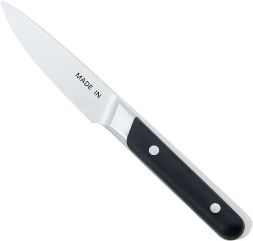 Vista 2 de Made In Cookware - Cuchillo de pelar de 4" Francia - Mango negro de trufa de espiga completa
