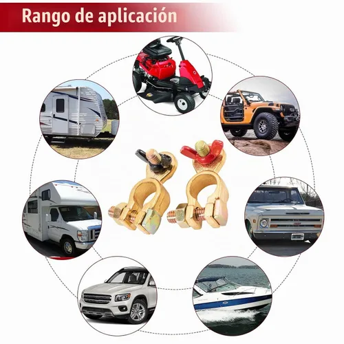Vista 7 de Conectores de las abrazaderas de latón macizo de los terminales