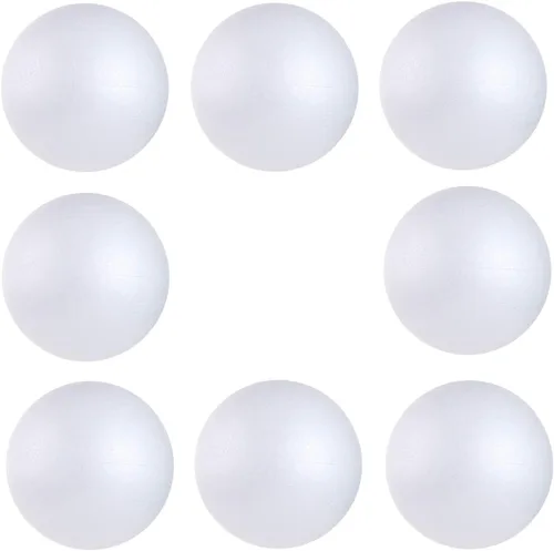 Vista 13 de 121 PCS 7 Tamaños Bolas Blancas de Espuma Poliestireno Bolas de Manualidades para Arte y Manualidades, Hogar, Proyectos Escolares y Actividad
