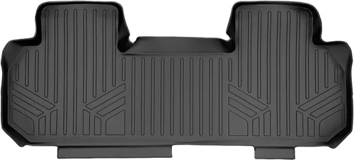 Vista 30 de SMARTLINER Juego de alfombrillas de piso de 2 filas compatibles con Chevrolet Traverse 2011-2017
