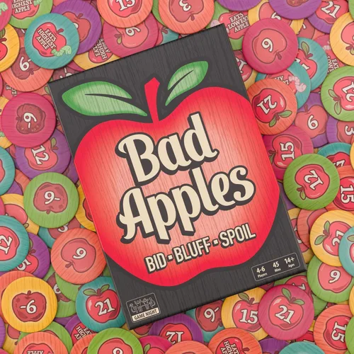 Vista 7 de Lost Boy Entertainment Bad Apples - Juego de mesa - Juegos familiares - Juegos de fiesta - para adultos y adolescentes - Estrategia - Pujas