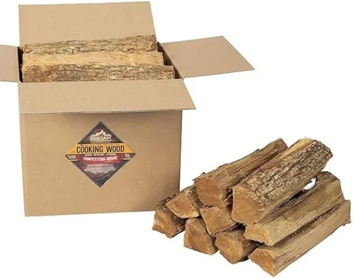 Vista 3 de Smoak Firewood Troncos de Madera Premium para Cocinar y Leña de 16 Pulgadas de Longitud – Utilizados para Parrillas, Ahumadores, Hornos de Pizza