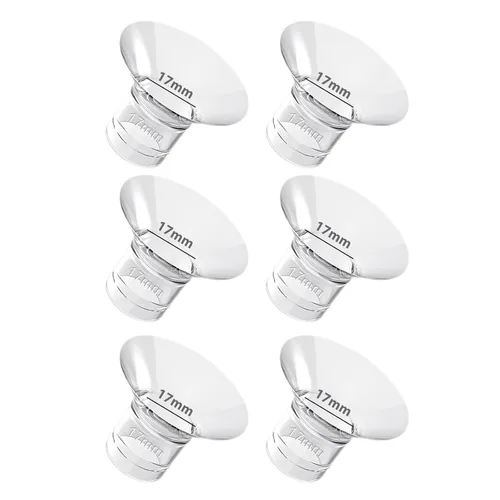 Vista 7 de NaNaLazy 6 piezas de inserción de brida de 0.51 pulgadas, compatible con Medela/TSRETE/momcozy S9/S10/S12/S9pro/S12pro Universal, protector de 13 mm