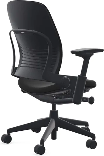 Vista 3 de Steelcase Ruedas duras tapizadas Leap - Onyx Negro