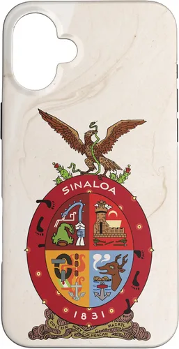 Vista 22 de iPhone 16 Bandera de Sinaloa y fondo elegante - Funda Sinaloense Pride