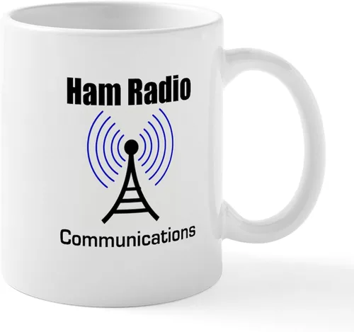 Vista 19 de CafePress Eat Sleep - Taza de café de cerámica con radio, 11 oz (11.0 fl oz)