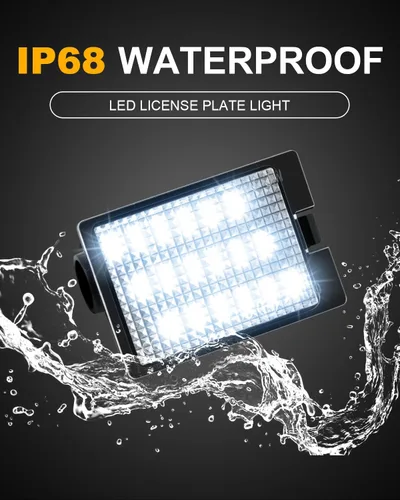 Vista 5 de Luces LED para matrícula, compatible con Dodge Durango 2014-2022, repuesto de montaje de luz de matrícula