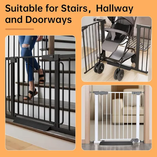 Vista 7 de 2 rampas de umbral, puerta de bebé, pedal de seguridad, juego de accesorios de puerta de plástico, triángulo de plástico, accesorios de refuerzo