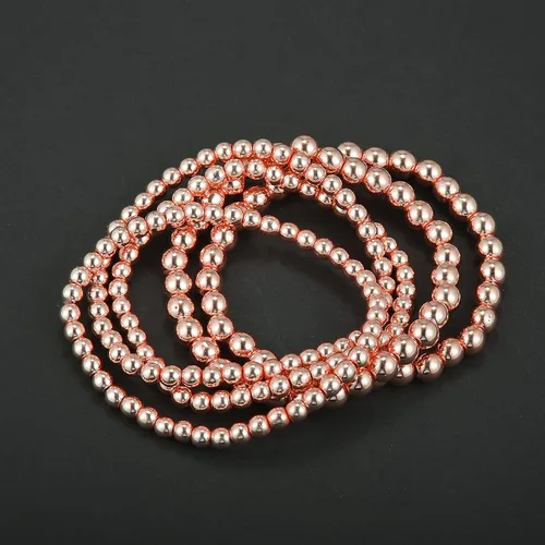 Vista 6 de VOCOSTE Pulsera de cuentas para mujer kit de pulsera elástica elástica apilable