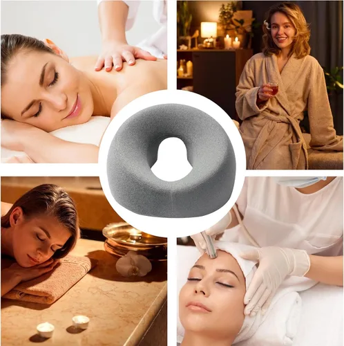 Vista 7 de Almohada prona, almohada boca abajo para dormir, cuna para mesa de masaje, espuma viscoelástica para masaje, oficina, hogar, viaje y artículos