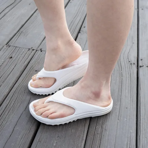 Vista 8 de Oudizz Sandalias ortopédicas para mujer, sandalias de recuperación, sandalias suaves para spa, verano, playa, nube con soporte para el arco