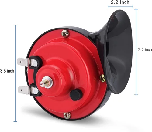 Vista 2 de Roykaw Kit de bocina de carrito de golf de 12 voltios compatible con EZGO Club Car Yamaha, UTV, ATV, barco
