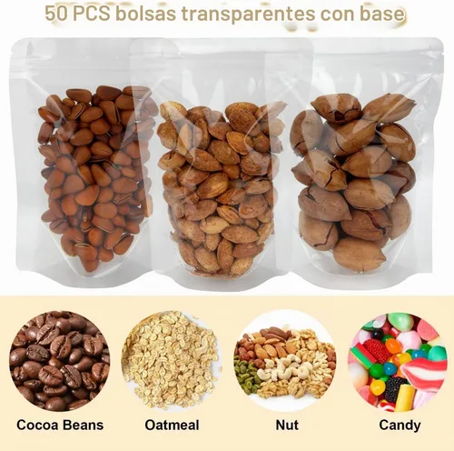 Vista 8 de Paquete de 50 bolsas transparentes resellables para pequeñas empresas (3.9 x 5.9 pulgadas) La cremallera termosellable se levanta los bolsos
