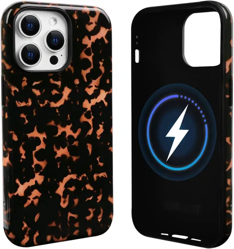 Vista 27 de NITITOP Funda magnética compatible con iPhone 11, compatible con MagSafe lindo diseño estético de leopardo ámbar tortuga para mujeres, hombres