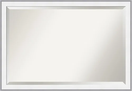 Vista 39 de Amanti Art - Espejo de baño blanco para sobre lavabo, espejo de tocador rectangular blanco de 35x45 para gabinete, marco moderno extragrande, se