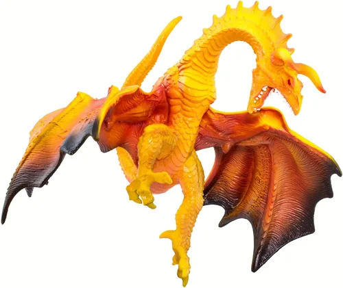 Vista 8 de Safari Ltd. Figura de dragón de lava, figura detallada de modelo de plástico de 7.5 pulgadas, divertido juguete de fantasía para niños, niñas