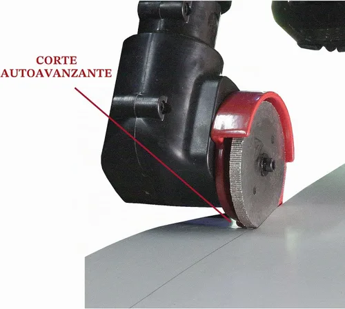 Vista 6 de Malco TurboShear TSPC1 - Cortador de panel rotativo - Accesorio de taladro para cortar metal, vinilo, techos acanalados y paneles de pared - Ruedas