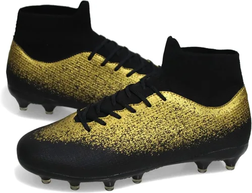 Vista 7 de TSSTL Botas de fútbol ligeras para hombre, botas de fútbol para exteriores, interiores, césped, picos, jóvenes, niños, zapatos de fútbol AGFGSG
