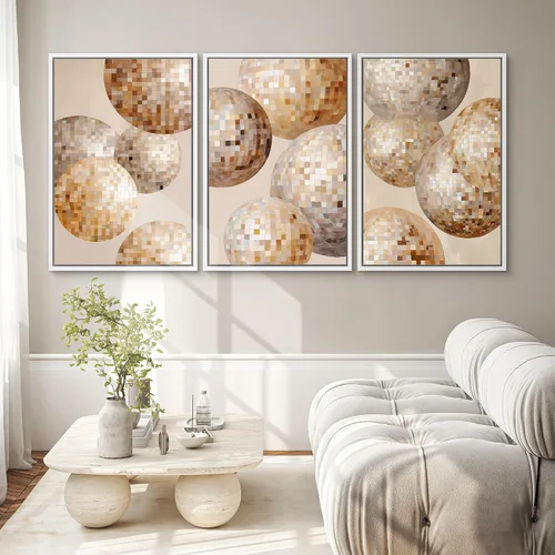 Vista 36 de SIGNWIN Lienzo enmarcado para pared, juego de arte de collage de hojas transparentes en blanco y negro, ilustraciones de naturaleza silvestre, arte