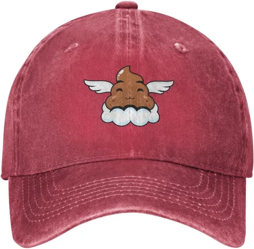 Vista 2 de MULIHU Cute Angel Poo Baseball Cap for Men Women Hats Cotton Trucker Caps Adjustable Dad Hat