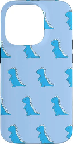 Vista 17 de Dinosaur T Rex Phone Case Cute Blue Cartoon Pattern Case for iPhone 17