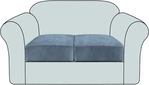 Vista 27 de Funda de cojín elástica de terciopelo, funda de felpa para asiento de sofá, protector de muebles antideslizante para silla/sofá biplaza/sofá