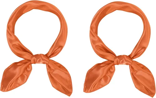 Vista 28 de American Trends Bufanda de seda para mujer, bufandas de satén para la cabeza, bufanda cuadrada para el cuello, bufanda ligera de seda como bandana