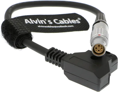 Vista 8 de Alvin's Cables RED Komodo-X Cable de alimentación para RED DSMC2 Epic Scarlet D-Tap a 6 pines hembra ángulo recto cable para DJI Ronin 4D 1M/39.4