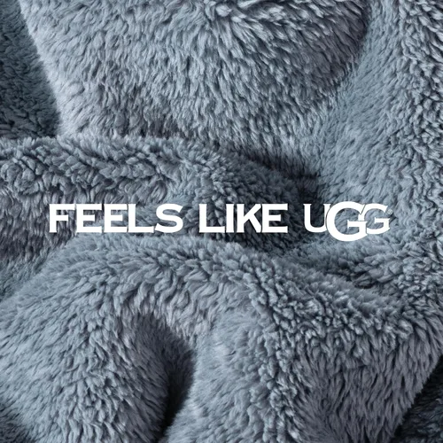 Vista 3 de UGG Whitecap Queen - Manta de forro polar de felpa, 90 x 90 pulgadas, color Se adapta a camas de tamaño Queen y Matrimonial, suave forro polar