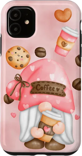 Vista 8 de Cute Coffee Gnomie for Garden Gnome Lovers and Gardener Case for iPhone 17