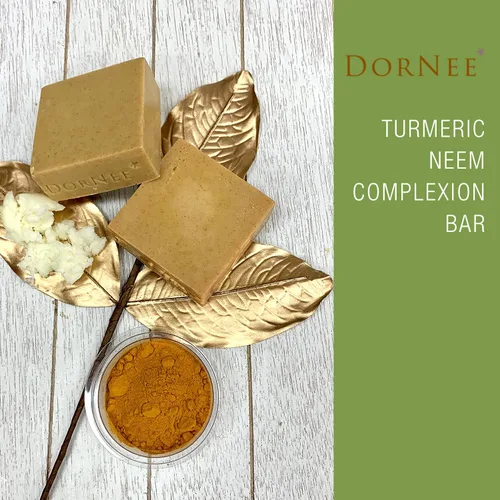 Vista 2 de Turmeric Neem - Jabón en barra de tez grande, 5.8 onzas, limpiador facial, natural, ideal para pieles sensibles