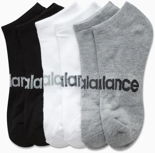 Vista 4 de New Balance Calcetines básicos de corte bajo para hombre (6 unidades)