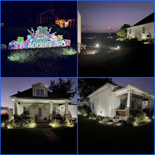 Vista 8 de Sucolite Paquete de 6 Focos Solares para Exteriores Impermeables IP65, 3 Modos de Iluminación, Focos Solares de Paisajismo 2 en 1 para Patio, 59